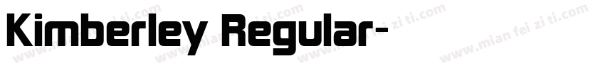 Kimberley Regular字体转换